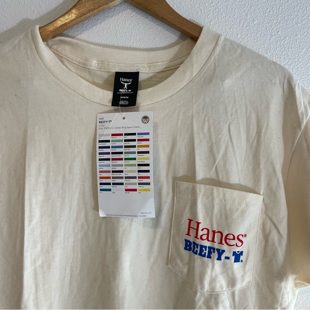 NEW Vintage Hanes Beefy-T shirt Men size M